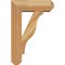 Ekena Millwork Funston Craftsman Rough Sawn Bracket w/ Offset Brace, Western Red Cedar, 6"W x 16"D x 24"H BKT0604X16X24FST04RWR - alternate 2